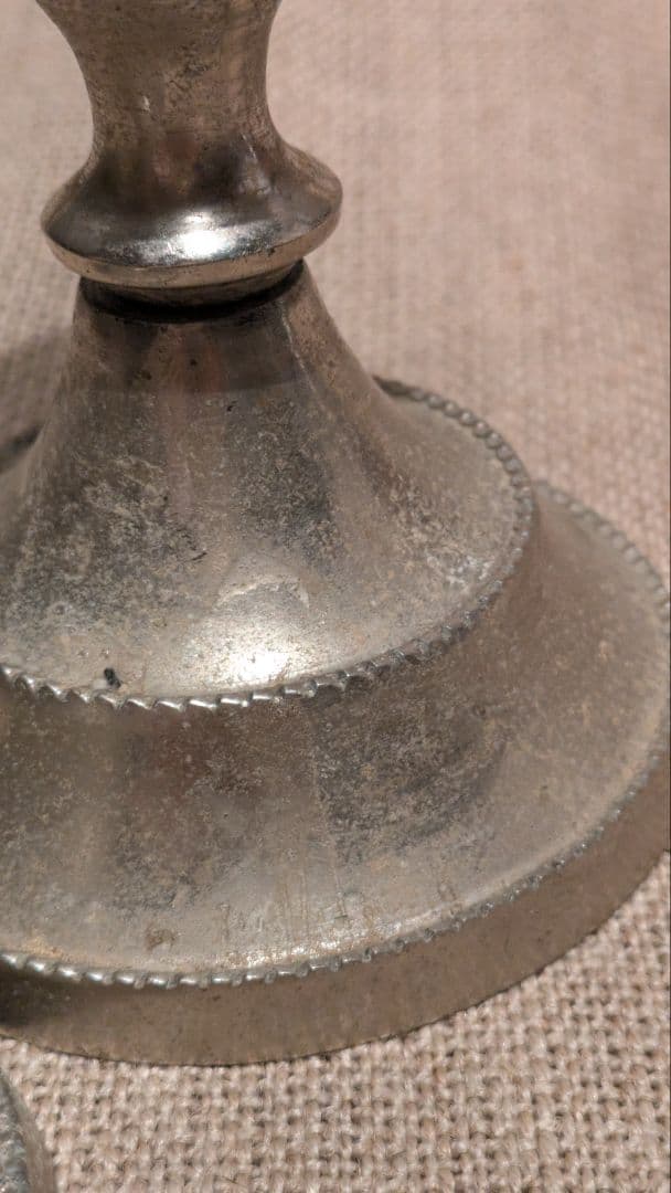 フランスアンティーク エレガント キャンドルホルダー 燭台 2個セット