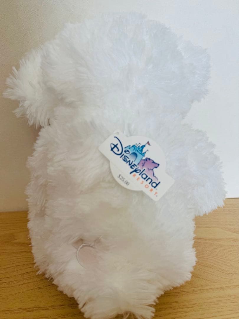 【レア】ディズニーベア 長毛 ホワイト　ダッフィー