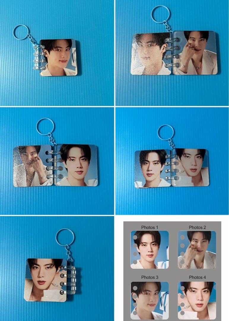 BTS JIN ロングステッカー・両面ホログラムフォトカード