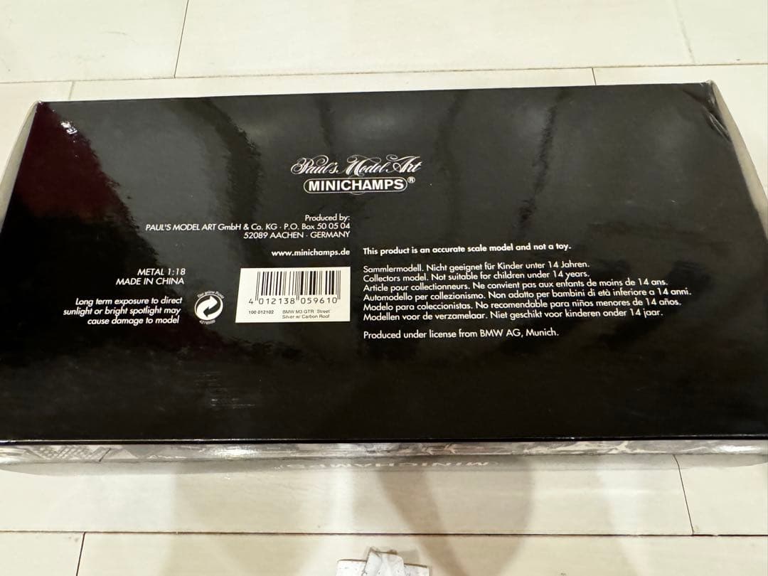  M3 GTR Street ミニカー ミニチャンプス カーボンルーフ
