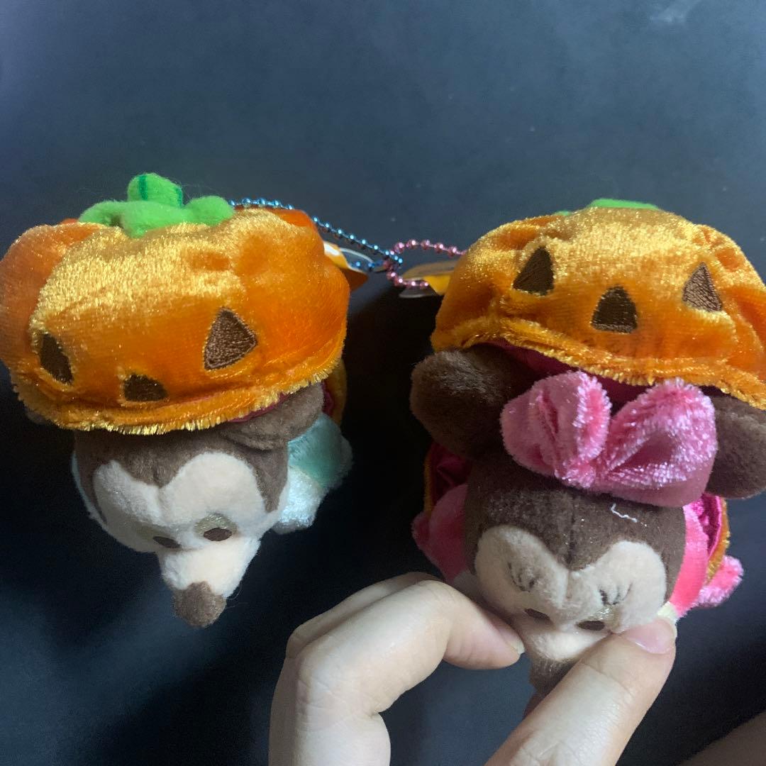 ディズニー　ハロウィン　ミッキー　ミニー　ぬいぐるみ　マスコット　キーホルダー