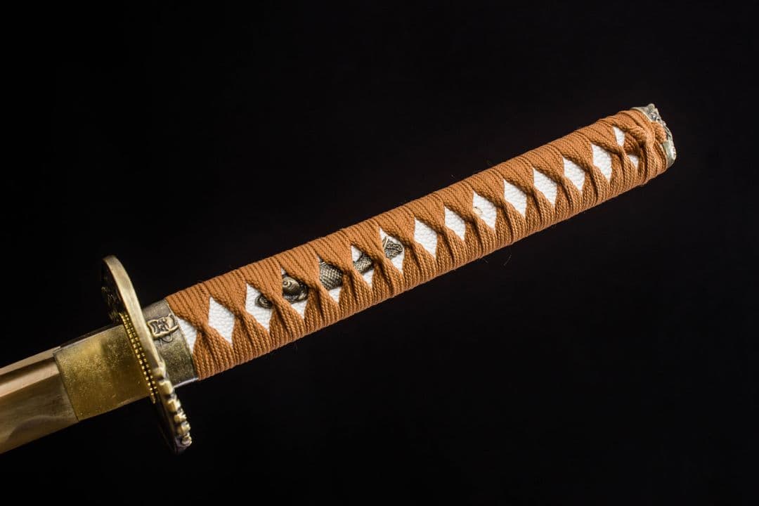 5046-武具 刀装具 日本刀　模造刀 居合刀 武士道 武蔵 鑑賞用 手鍛造打