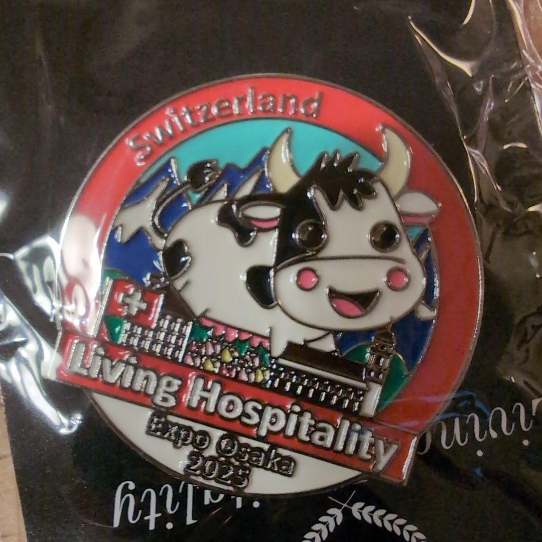 【非売品レア】大阪関西万博　スイス館　ピンバッジ