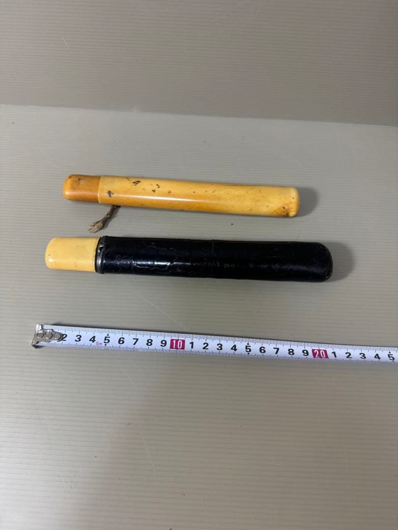 2124 時代物　煙道具　煙草入れ　キセル　2本