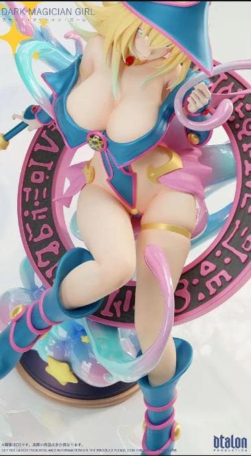 塗装済み ブラックマジシャンガール フィギュア ガレージキット 遊戯王 1/6