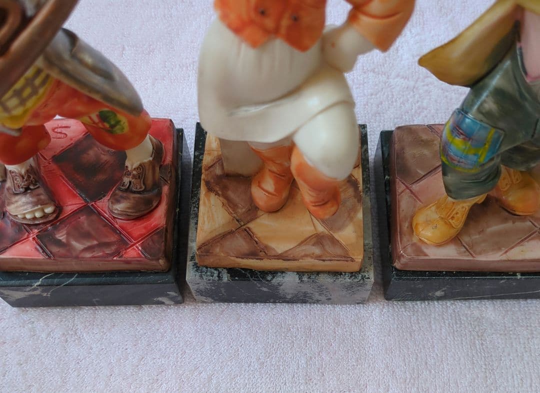 置物 楽隊　3体 　イタリア製　アンティーク