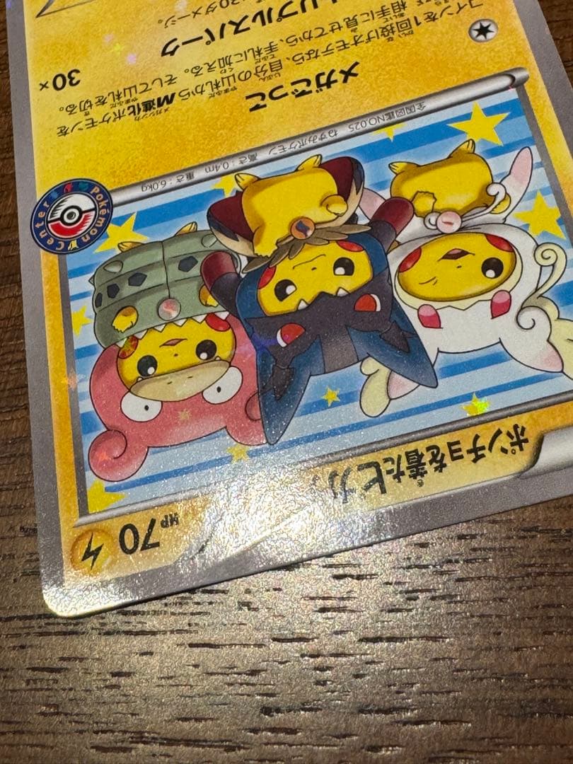 ポンチョを着たピカチュウメガごっこ