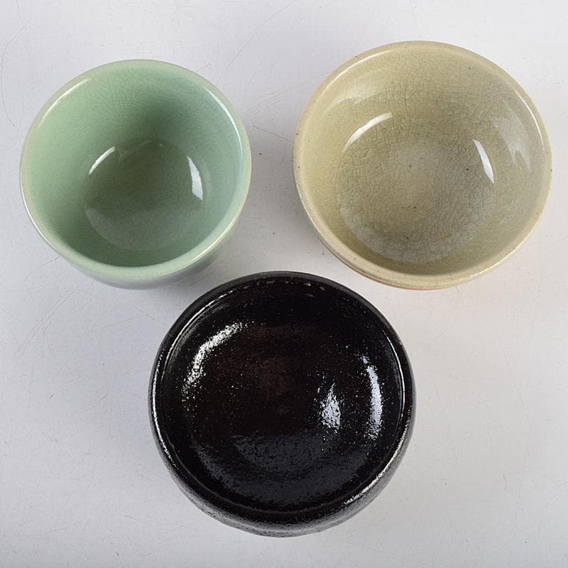 茶道具　御所篭　茶籠　黒楽茶碗　棗など　八点　一式　仕覆付　M　R9459