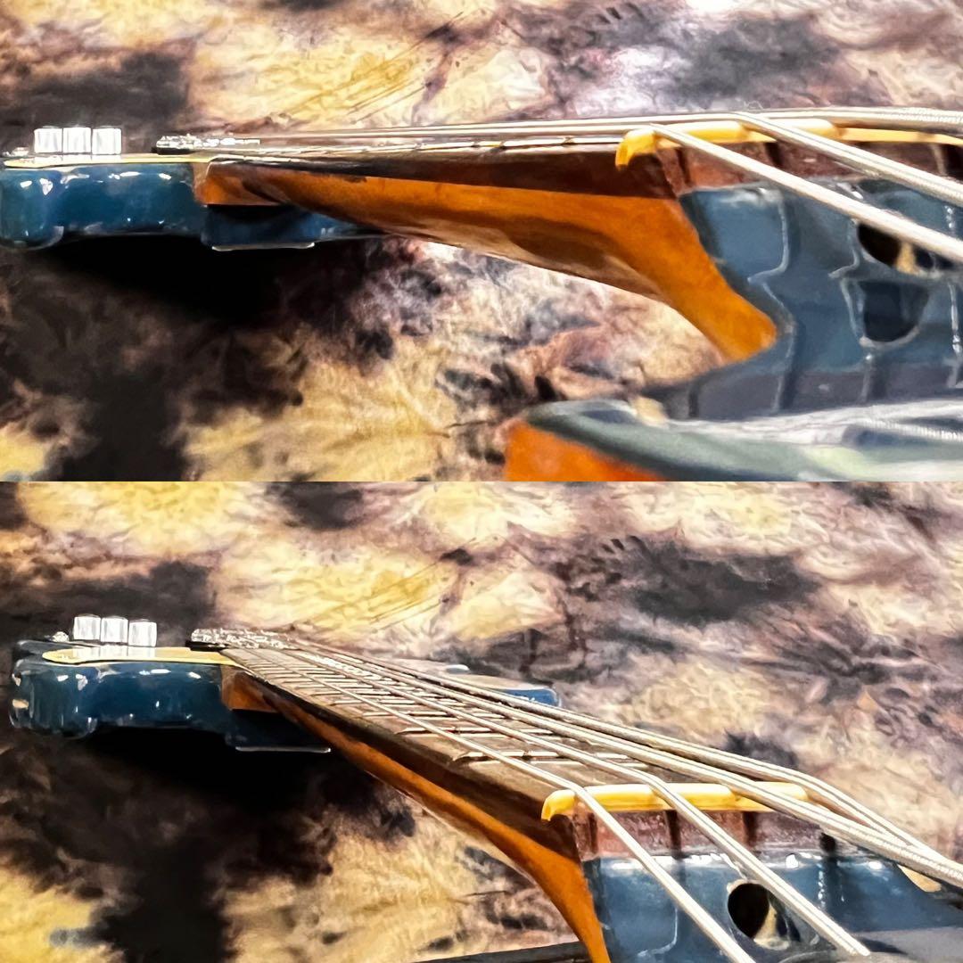 フォトジェニック ジャズベース シースルーブルー 管AC