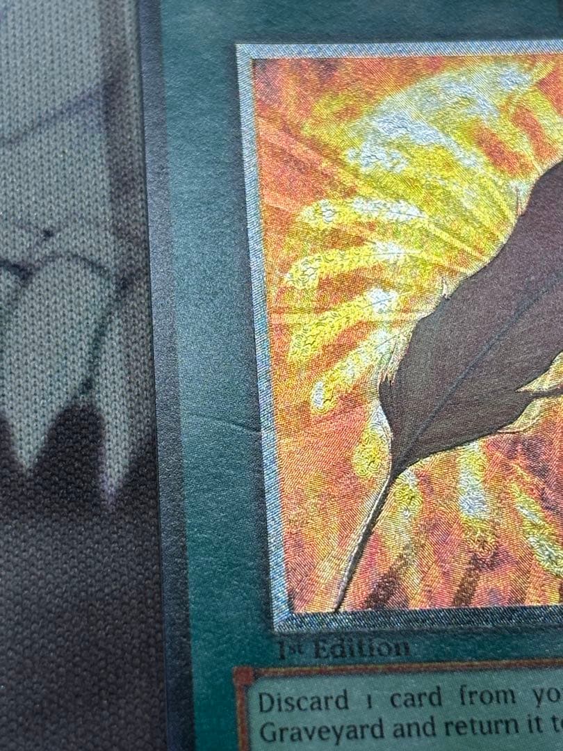 遊戯王　鳳凰神の羽根　旧アジア　レリーフ