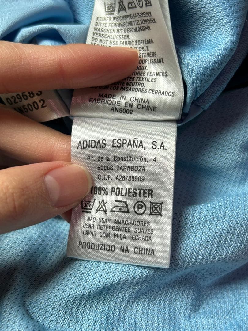 adidas レアル・マドリード　ハーフジップ　サッカーウェア　ネイビー　XO