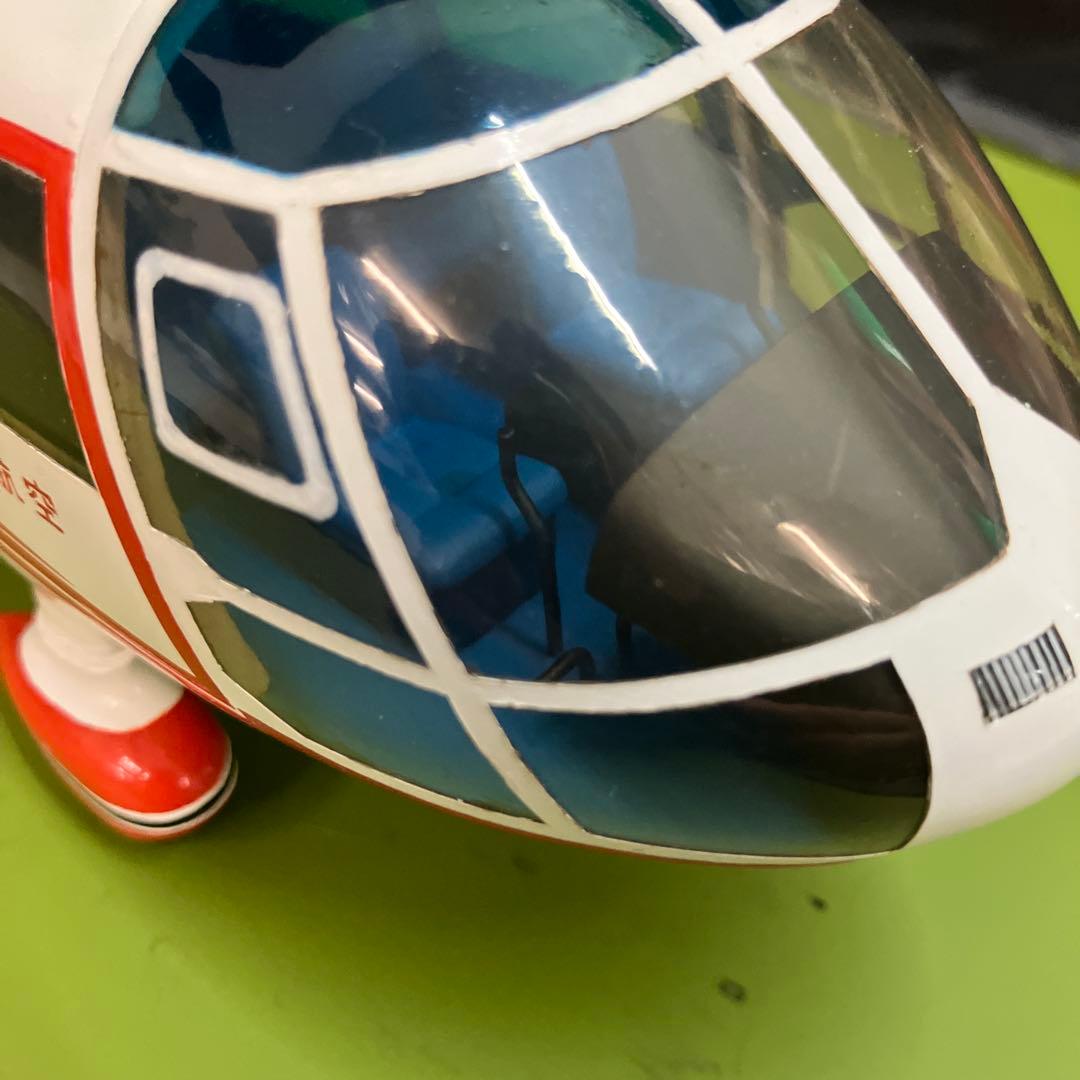 希少　日本製 四国航空　ヘリコプター模型　台座幅約48cm