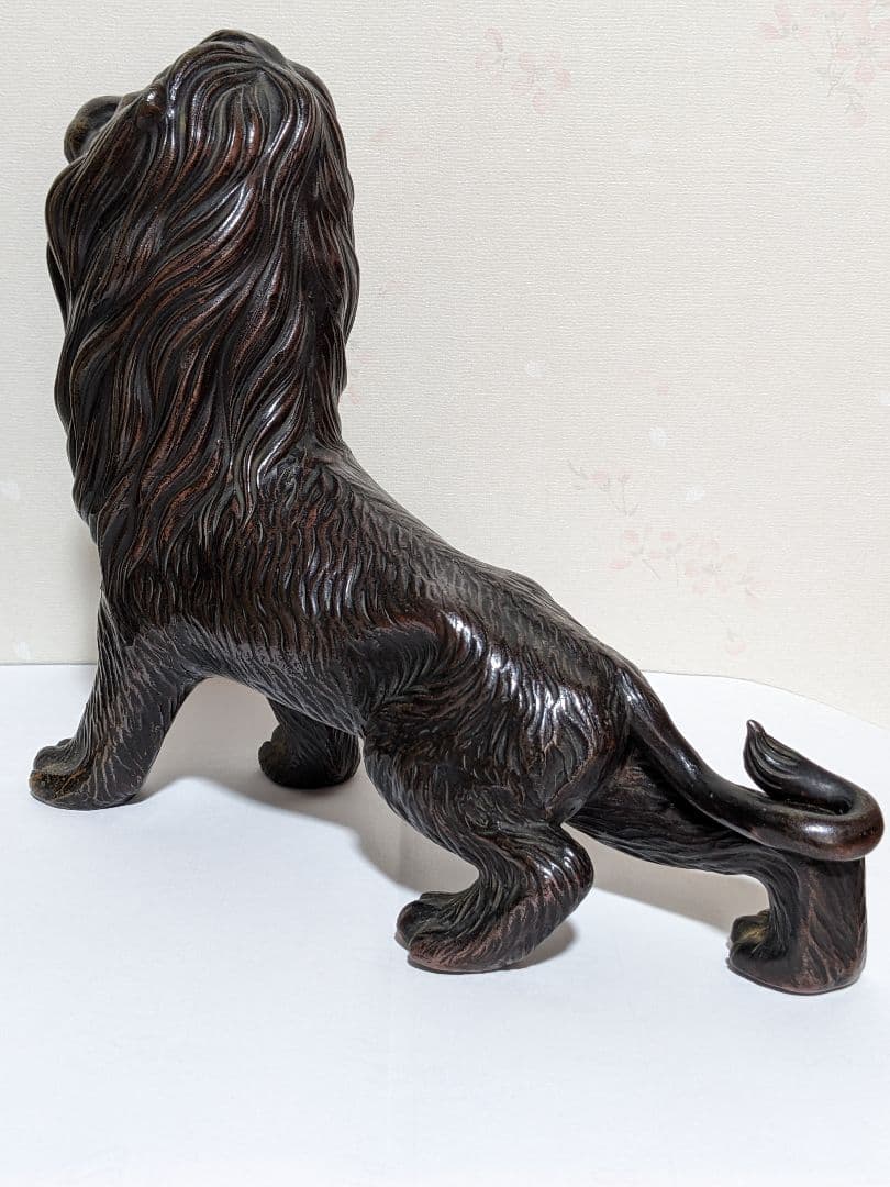 ♦陶磁器 風水獅子 ライオン置物 富 金運 財運 縁起物飾り 国内作家物 骨董品