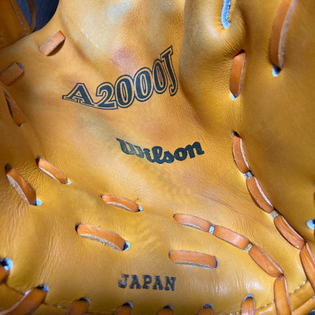 美品 Wilson ウィルソン グローブ グラブ 一般 硬式用 A2000J