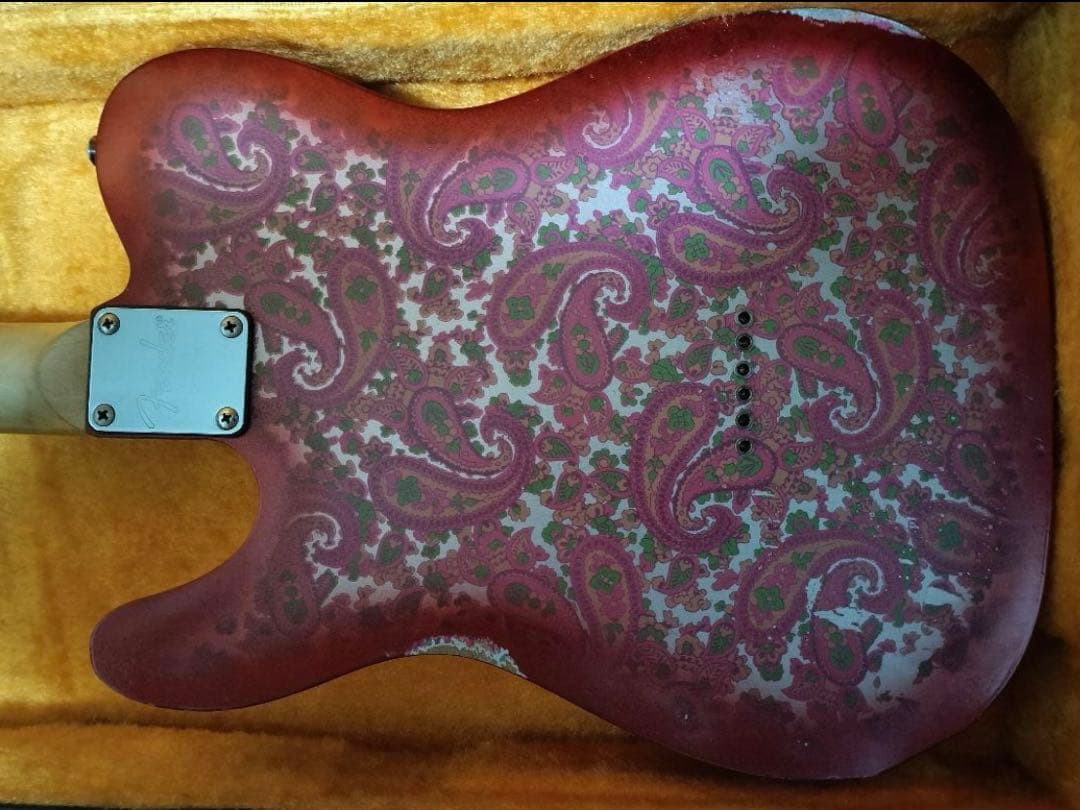 【ひかりさん用】ペイズリー　テレキャスター　ピンク　レリック