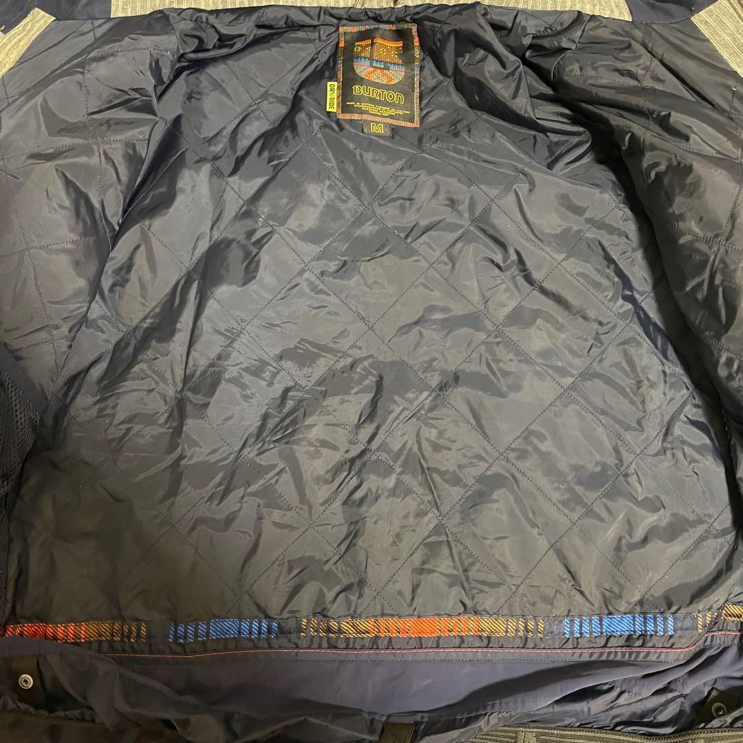 Burtonバートンスキーウェアスノーボードジャケットパーカーフード付灰色グレー