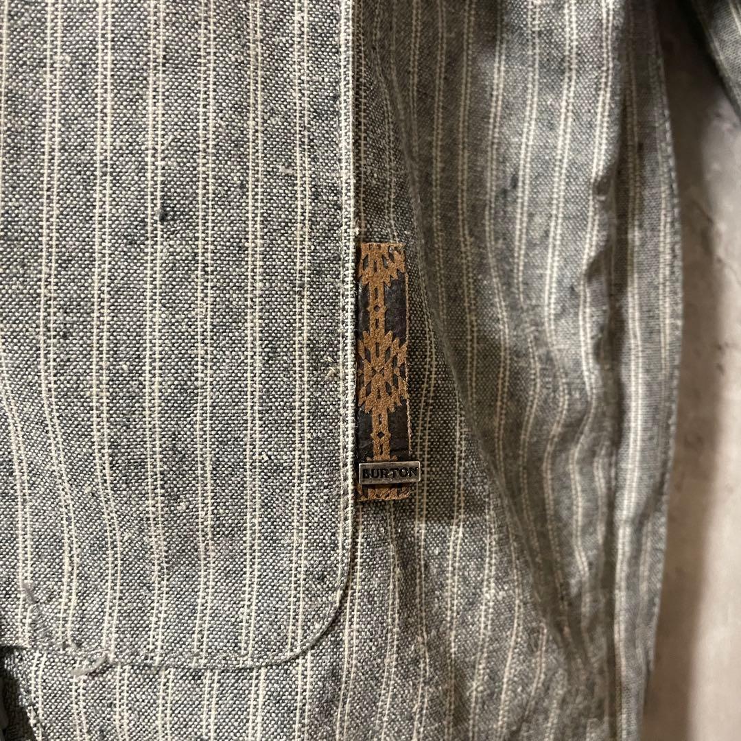 Burtonバートンスキーウェアスノーボードジャケットパーカーフード付灰色グレー