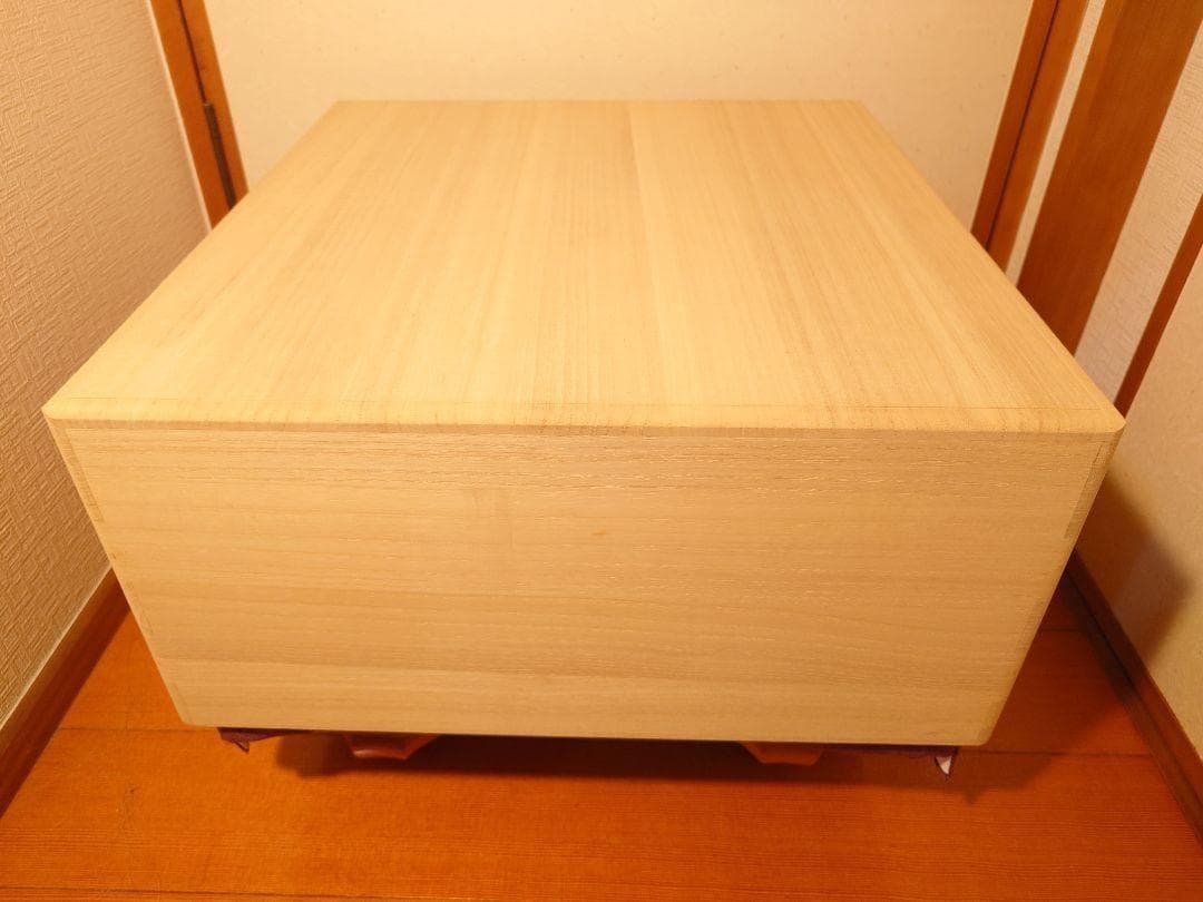 木製囲碁盤 格子模様 脚付き 未使用品