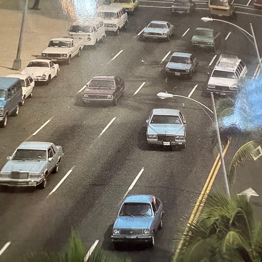 超レア70sオリジナルビンテージHawaiiハワイワイキキビーチフォトポスター