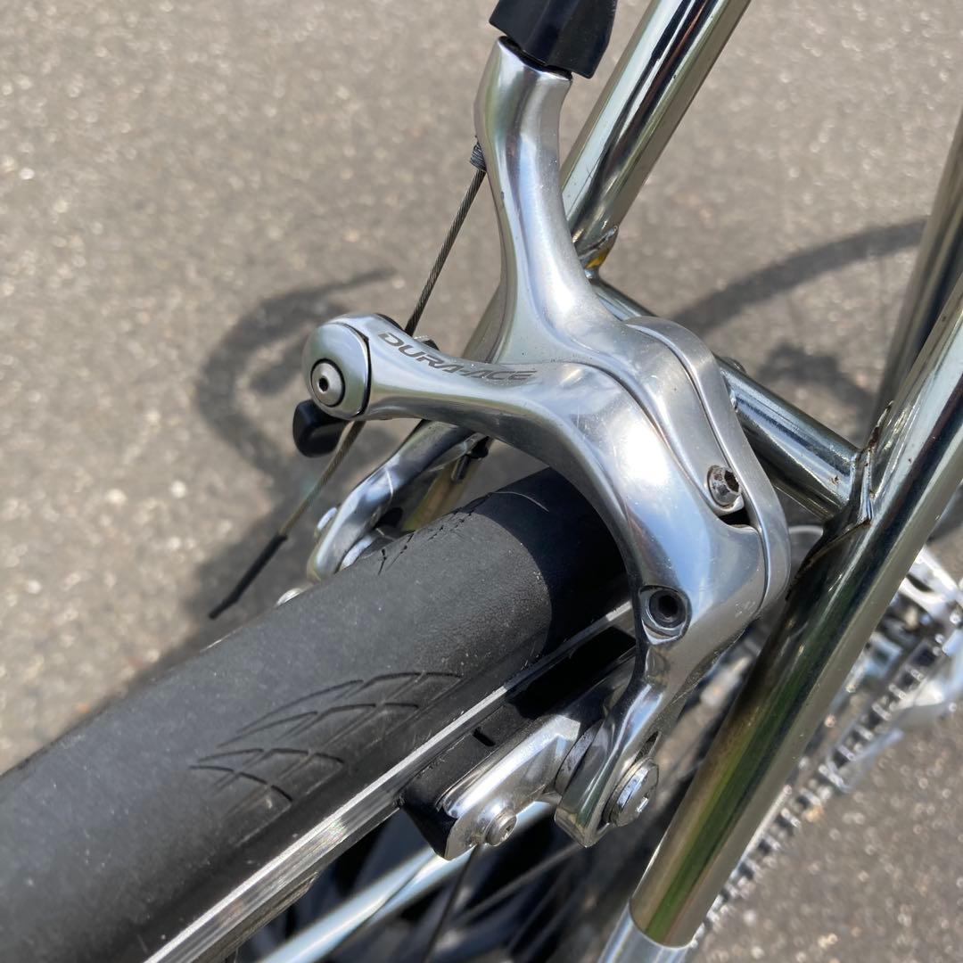 【さらに値下】クロモリ ビンテージ 55 シマノ10速Wレバー DURA-ACE
