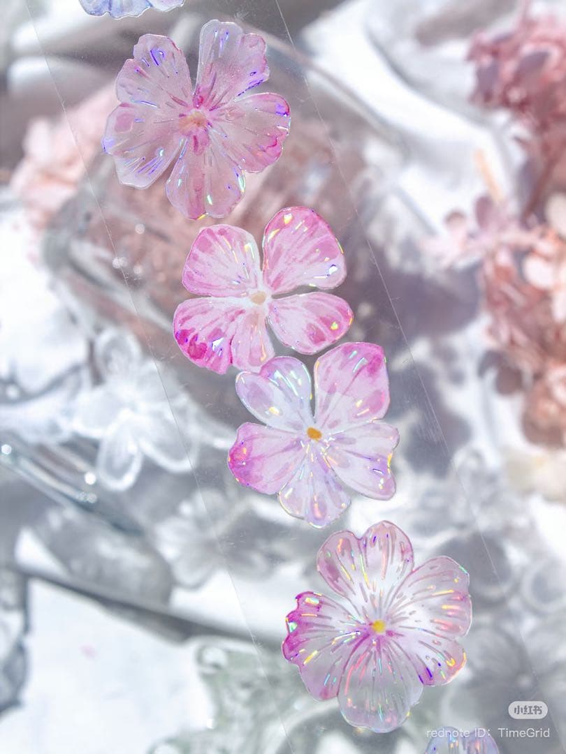 时间格子《樱落》海外マスキングテープ　マステ 【2387】