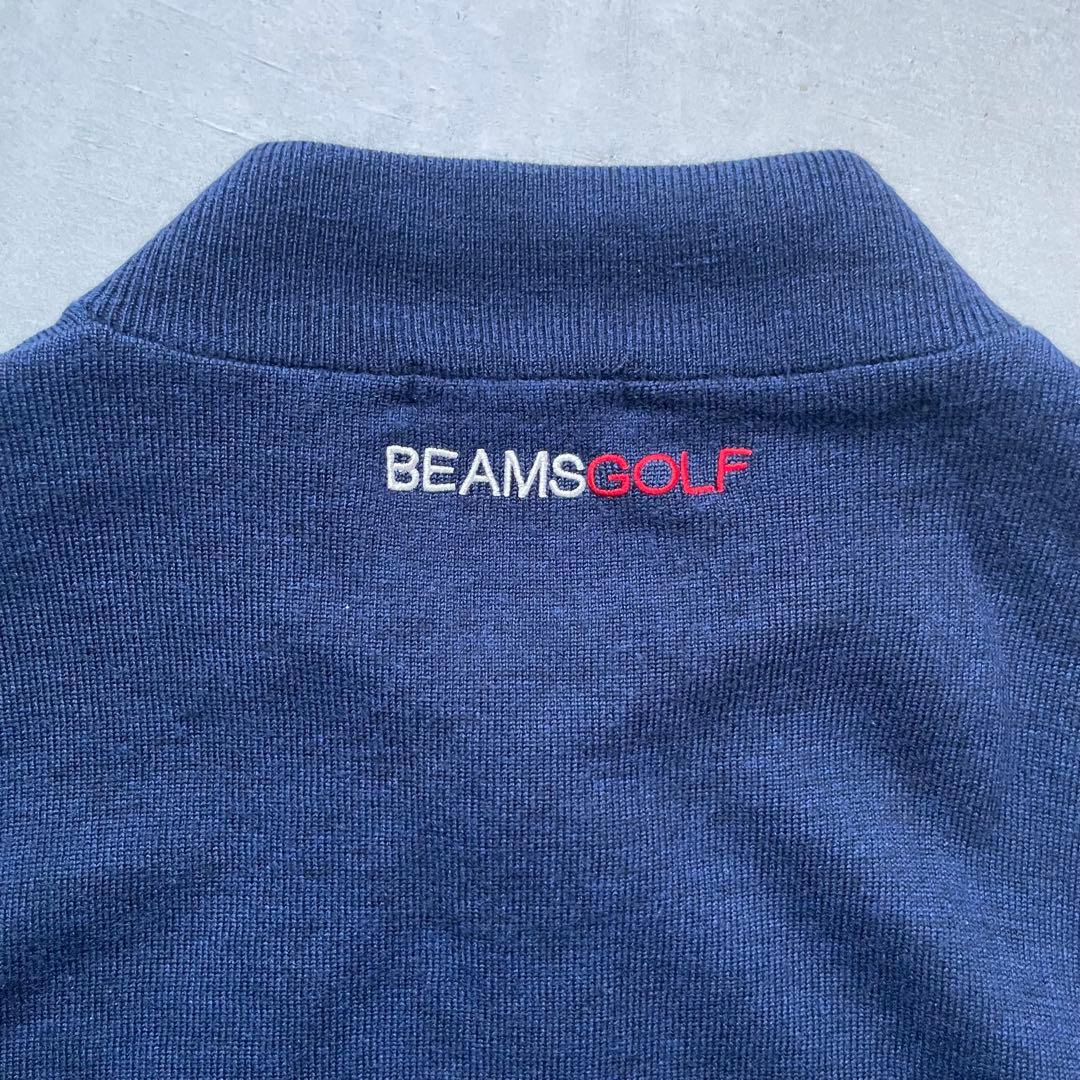 BEAMS GOLF ビームスゴルフ アンゴラウールニット ダブルジップブルゾン