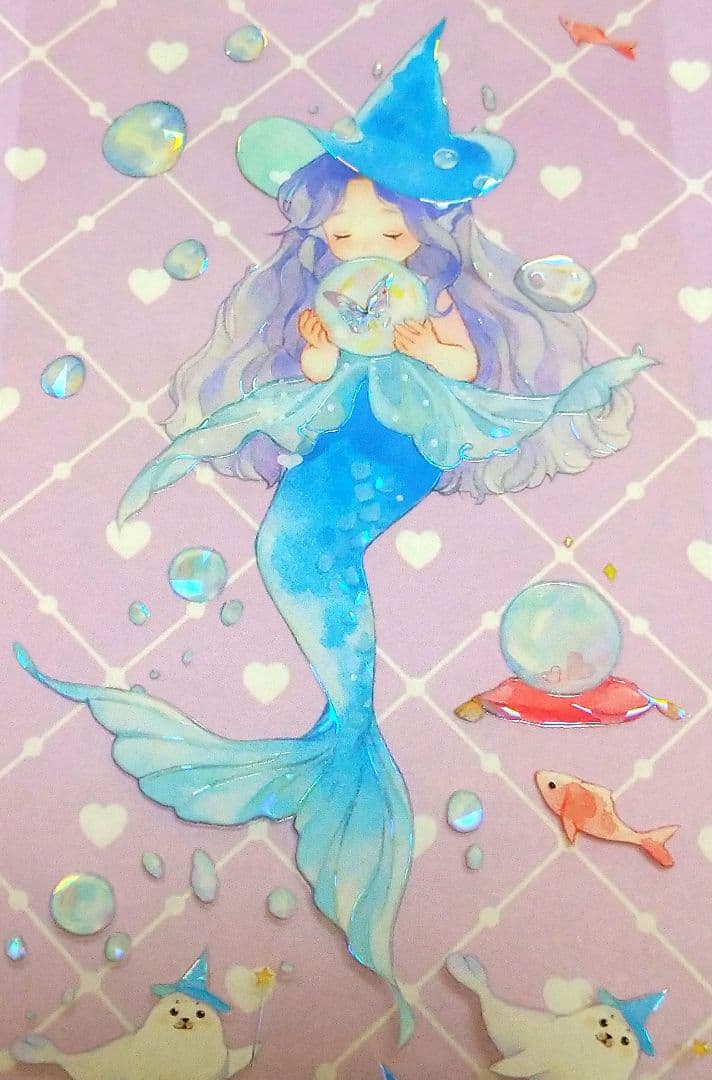 ✩のこり２✩J784▶甜妹魔法师(贝壳光)欣甜切り売り海外人物マステ女の子苜暖