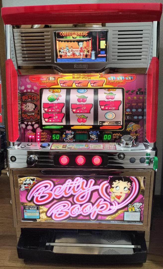【パチスロ実機】サミー★ベティ・ブープS【オートプレイ付不要機付】４号機