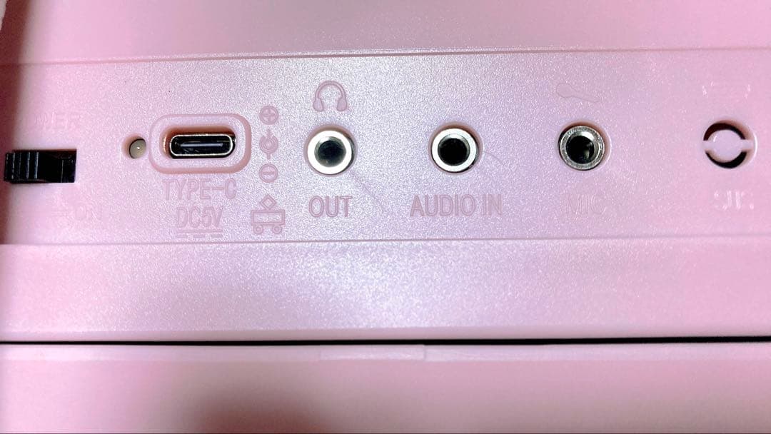 61鍵 ポータブル電子キーボード 折りたたみ式デジタルピアノ ☆珍しいピンク☆