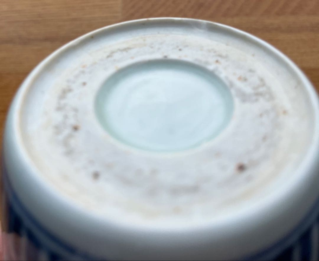 蕎麦猪口　古伊万里　矢羽根　染付　そば猪口　江戸時代　アンティーク　骨董　食器