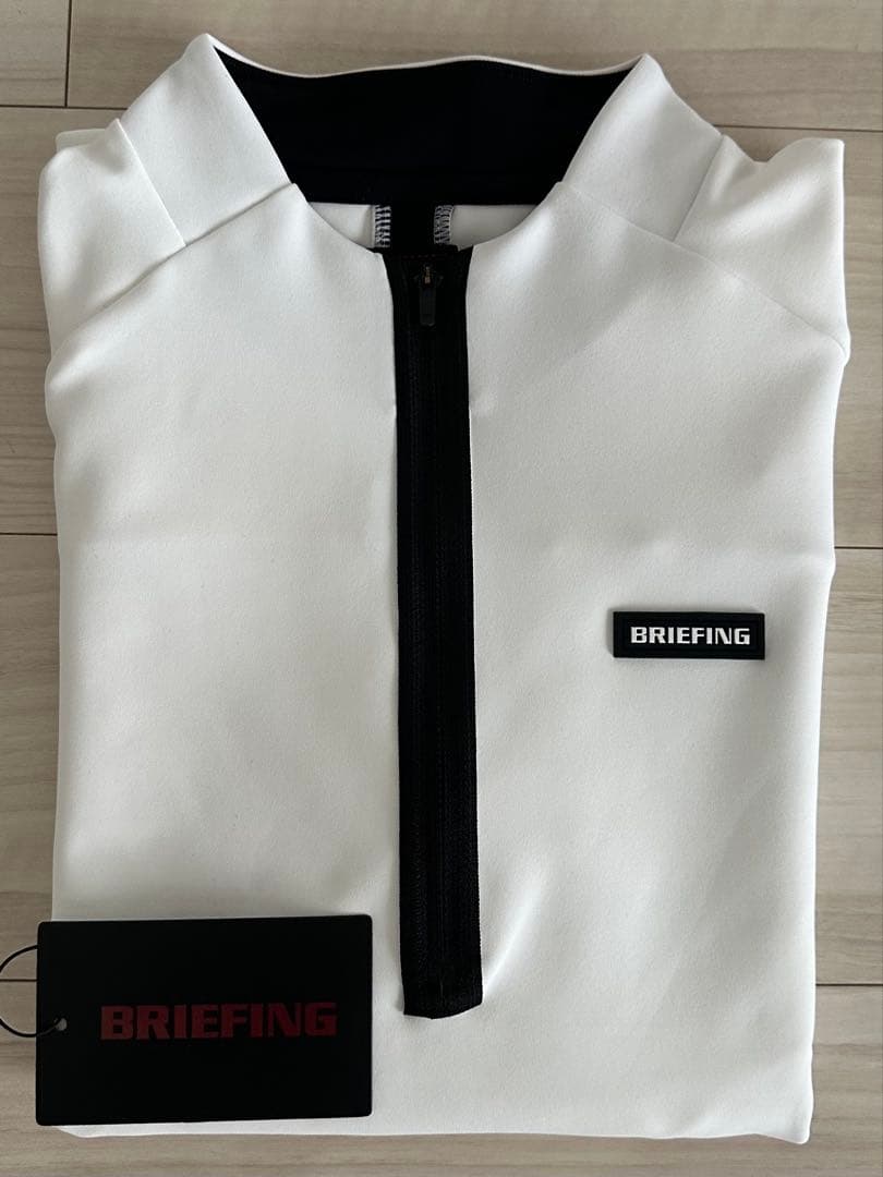 ブリーフィング ハーフジップシャツ M ホワイト 新品未使用品