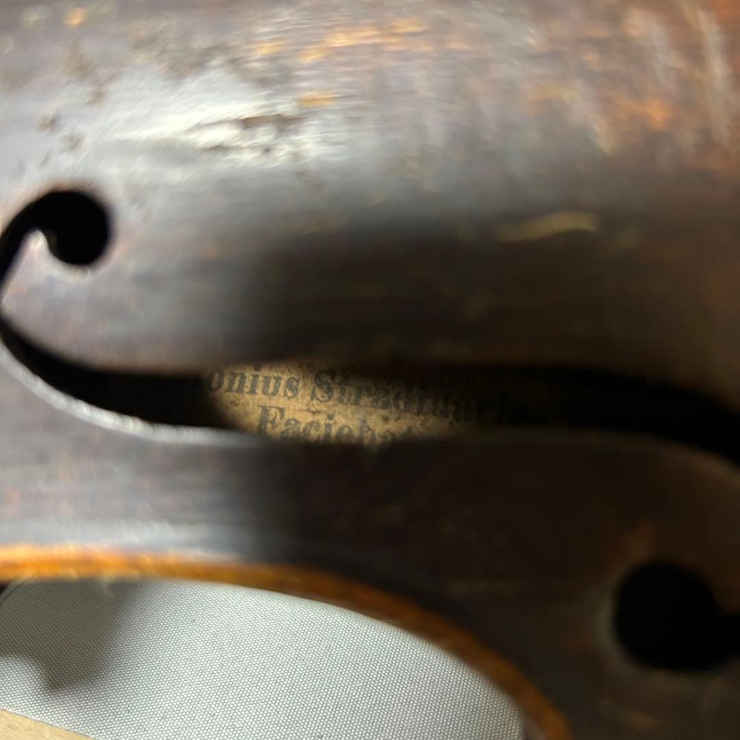 3/4 アンティーク ドイツ／ボヘミア系 ヴァイオリン本体 ジャンク バイオリン