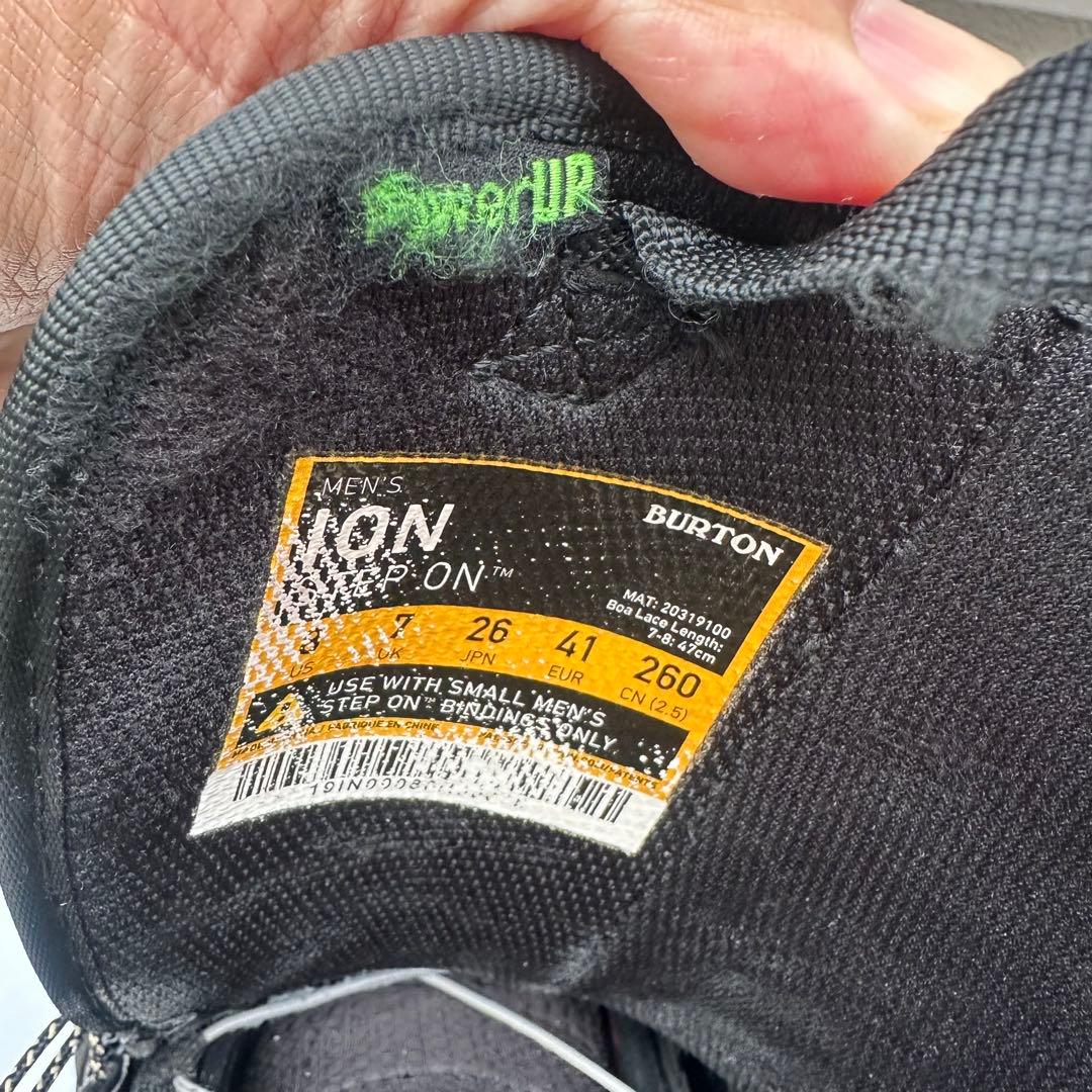 BURTON ION アイオン Step On 26.0cm スノーボードブーツ