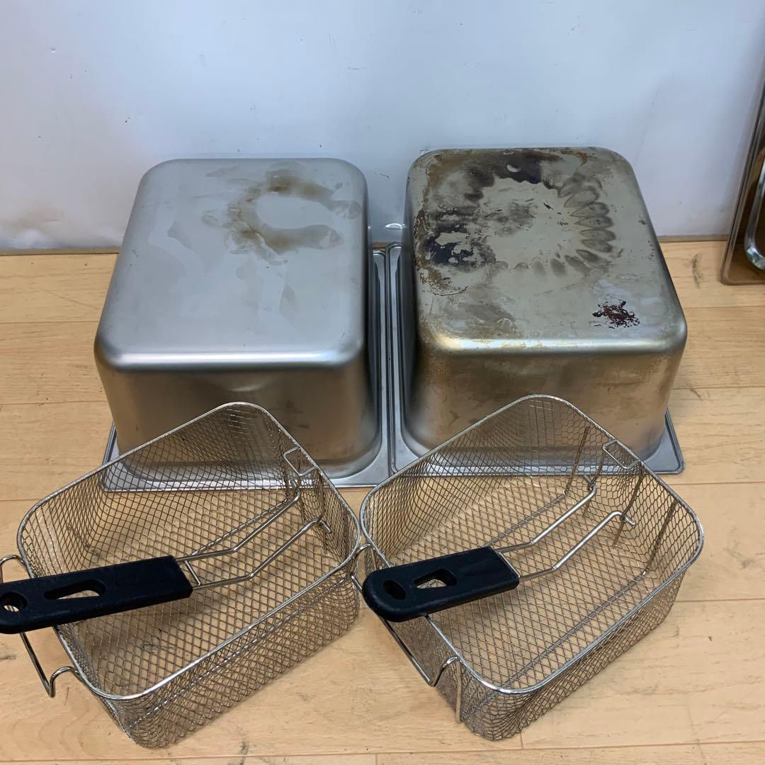 【LPガス用】　2口卓上フライヤー