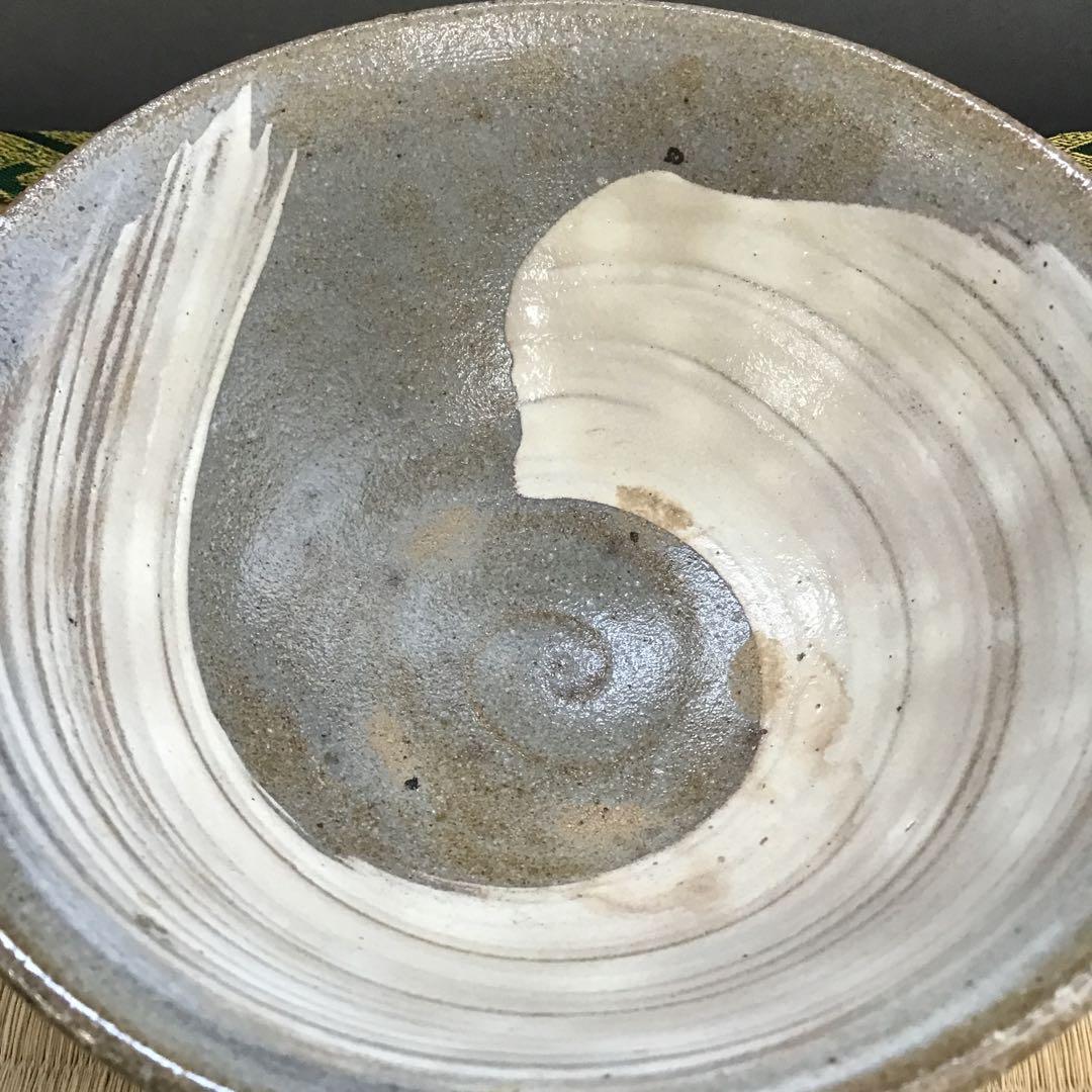 茶道具　茶碗　高麗焼茶碗　楽善斎　刷毛目茶碗　李方子　作　共箱　S217CW