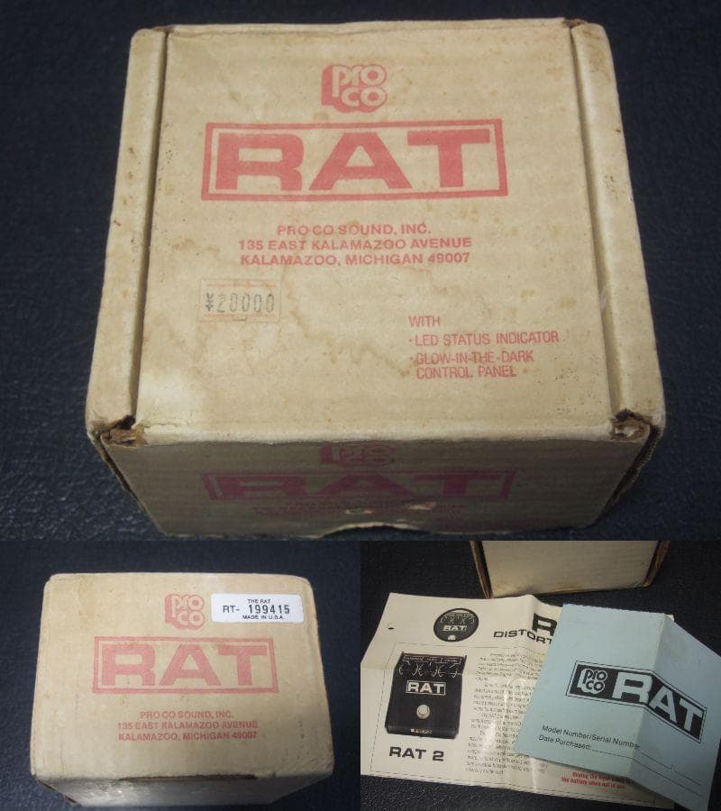 箱付き美品 94年 ProCo RAT2 Motorola LM308N RAT