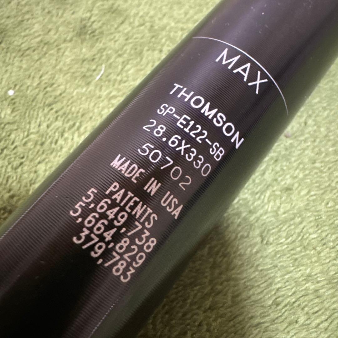 【新品未使用】THOMSON/ELITE SEATPOST セットバック有
