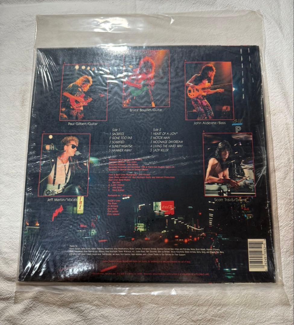 Racer X / Second Heat LP US盤 Shrapnel