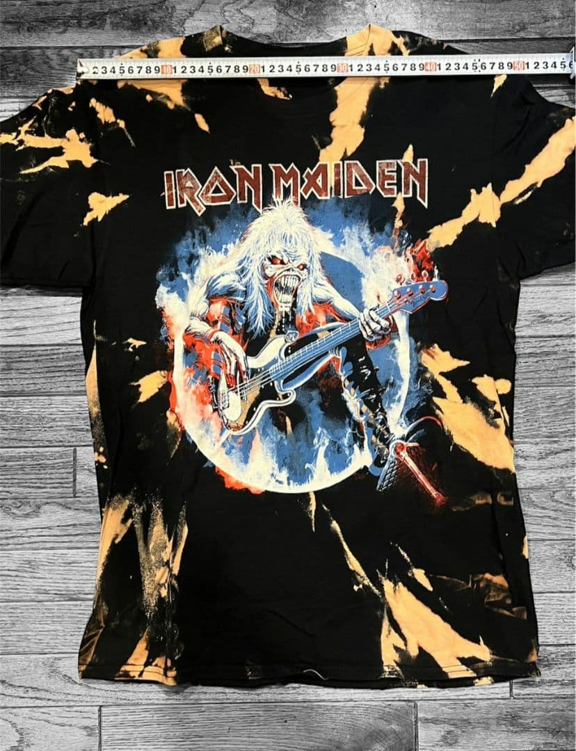 一点物 IRON MAIDEN アイアン・メイデン タイダイ染め Tシャツ