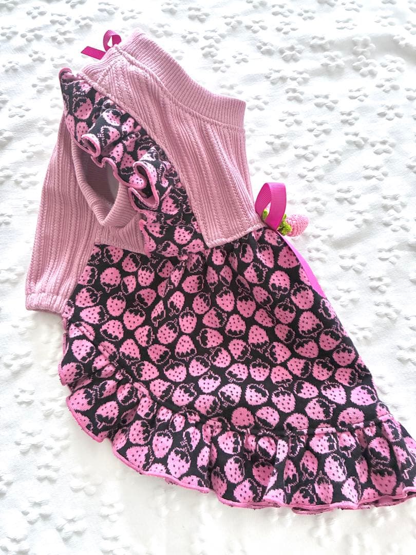 めるちゃん犬服ハンドメイドワンピース