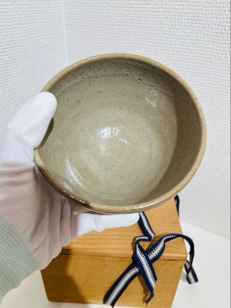 【十二代 中里太郎右衛門 作】唐津焼 抹茶茶碗 共箱付 説明書付き