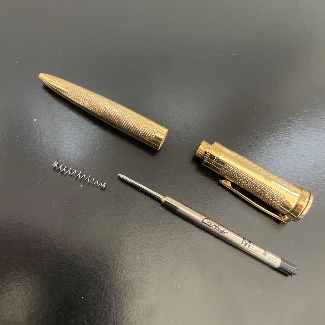 Cartier カルティエ　ツイスト式ボールペン　ゴールドカラー　筆記確認済み
