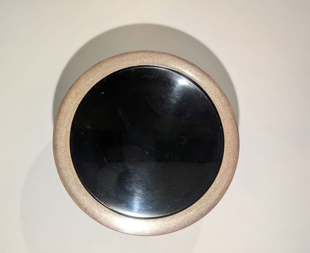 『銀粉溜二季鳥蒔絵』中次　宗廣作　茶道具　道場宗廣　茶器　棗　鴈鳥　満月