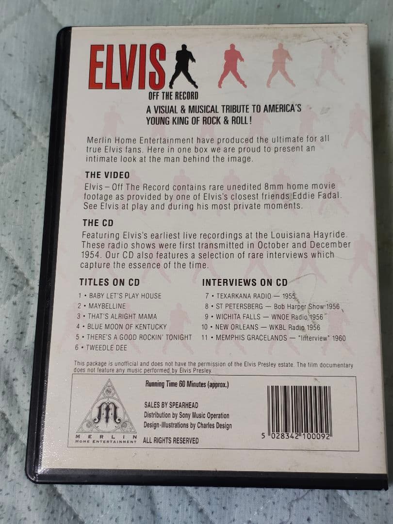 洋楽 ELVIS Off The Record VHS CD