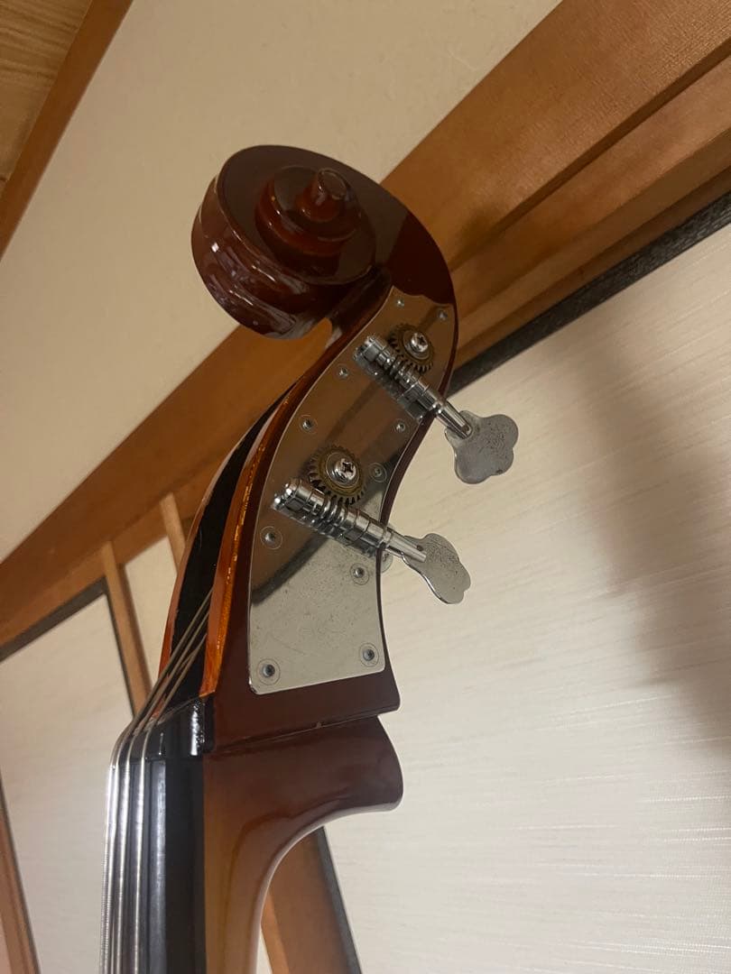 【桃次郎】木製 4弦 コントラバス ウッドベース