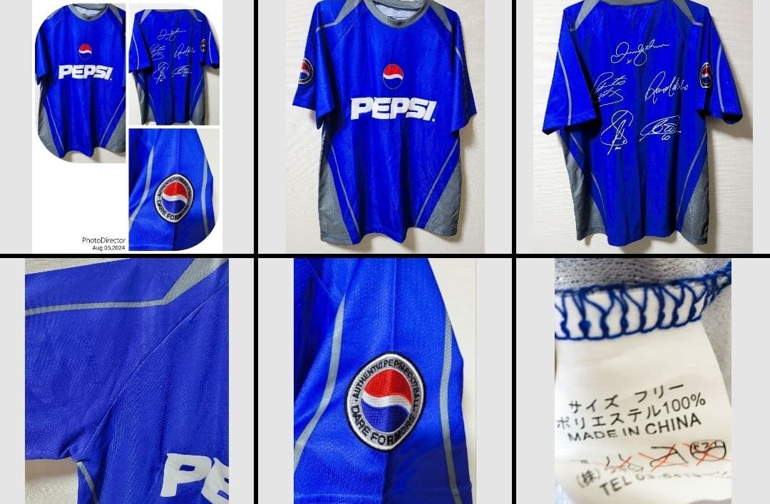 pepsi　ペプシ　ペプシコーラ　ユニフォーム　ゲームシャツ　メンズ　レディース