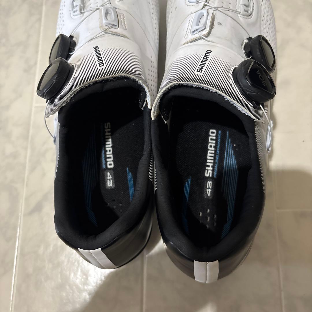 SHIMANO RC7 ロードシューズ 43 ホワイト/ブラック