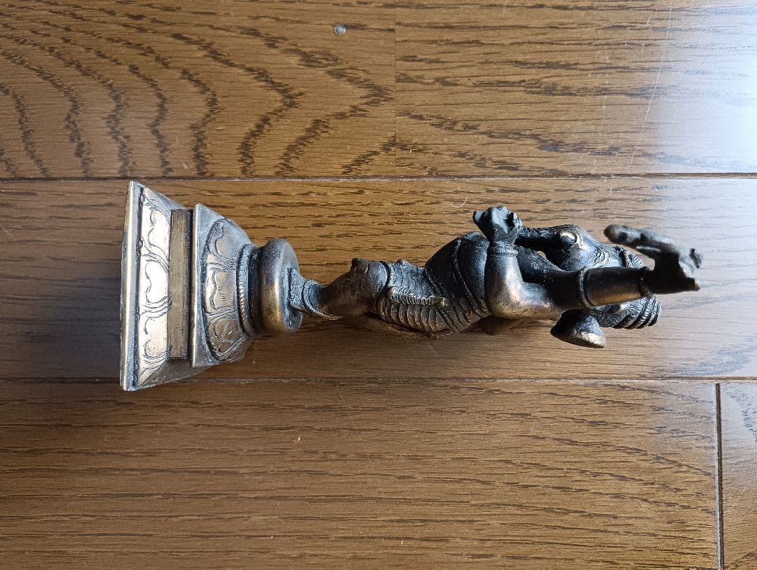 ガネーシャ像 2体　真鍮製