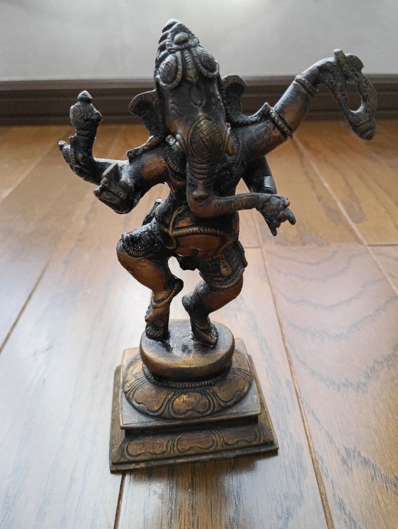 ガネーシャ像 2体　真鍮製