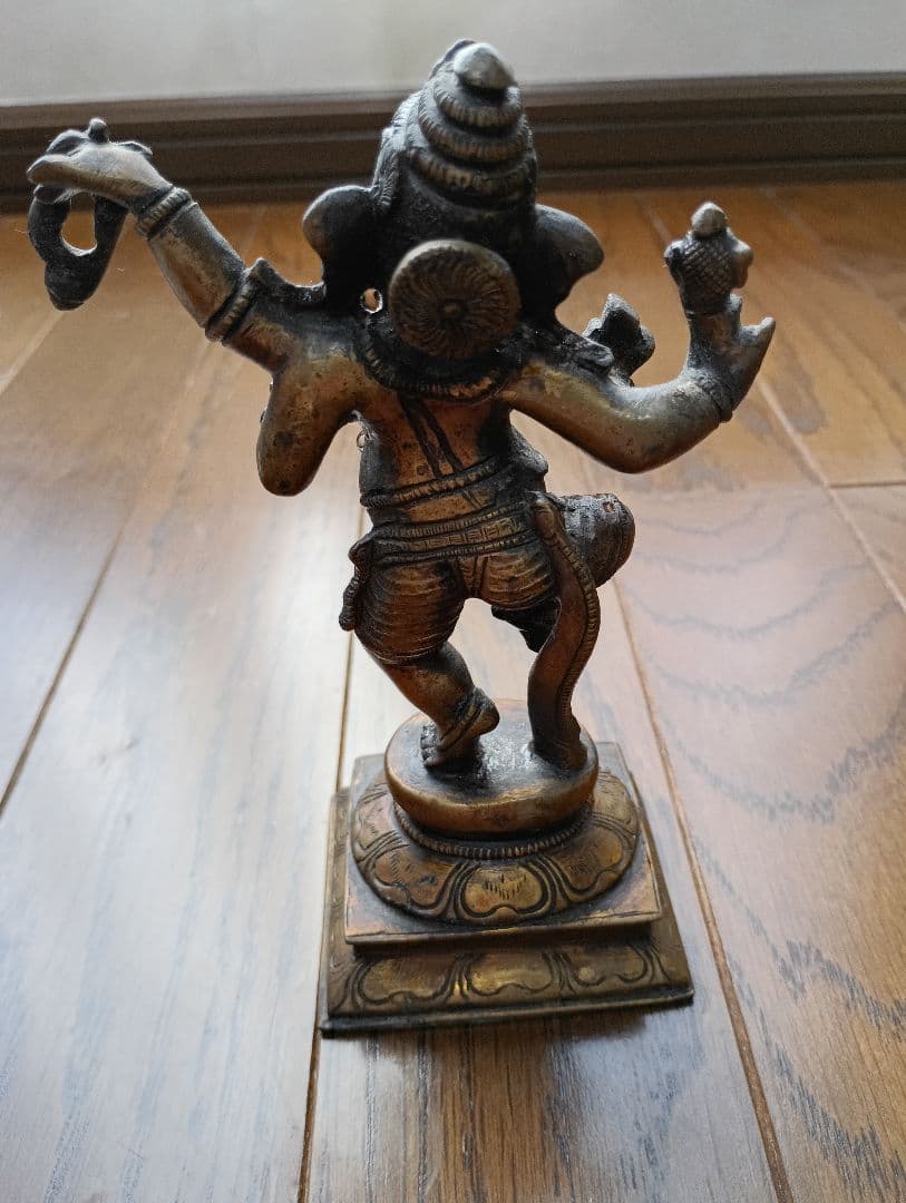 ガネーシャ像 2体　真鍮製